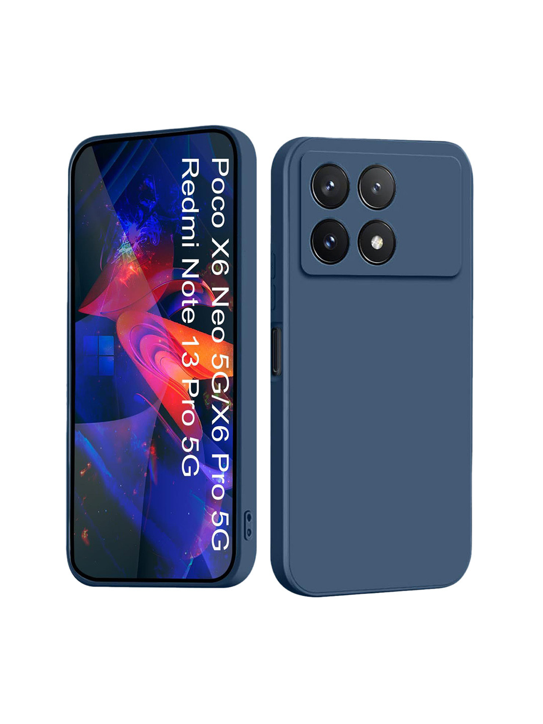 LIRAMARK Poco X6 Neo 5G Silicone Soft Back Cover Case