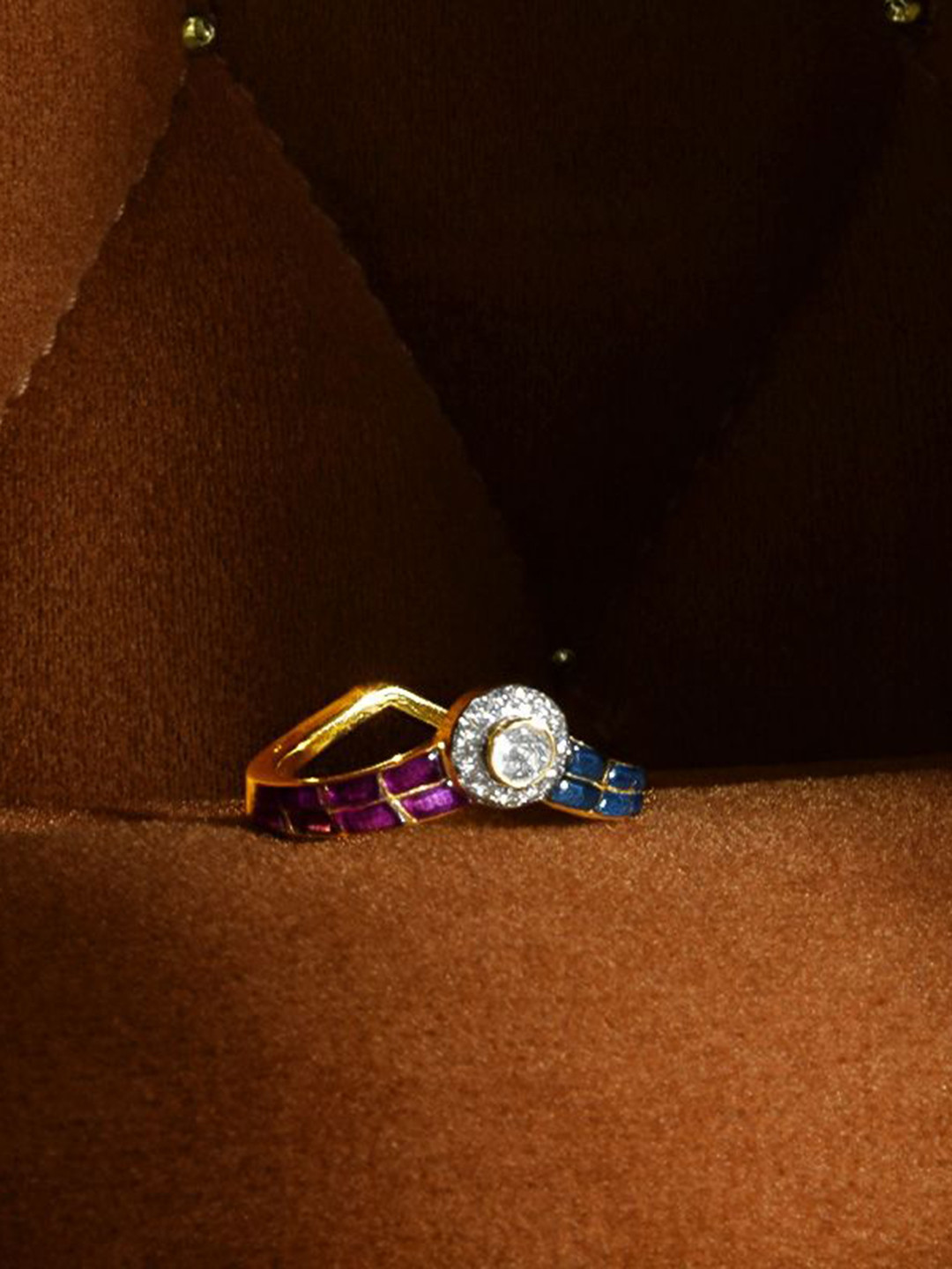 Polki Stories By Raniwala 14Kt Radiant Diamond Ring