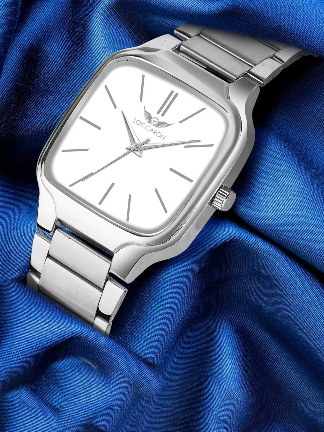 LOIS CARON Men Stainless Steel Bracelet Style Straps Analogue Watch LCS-4319