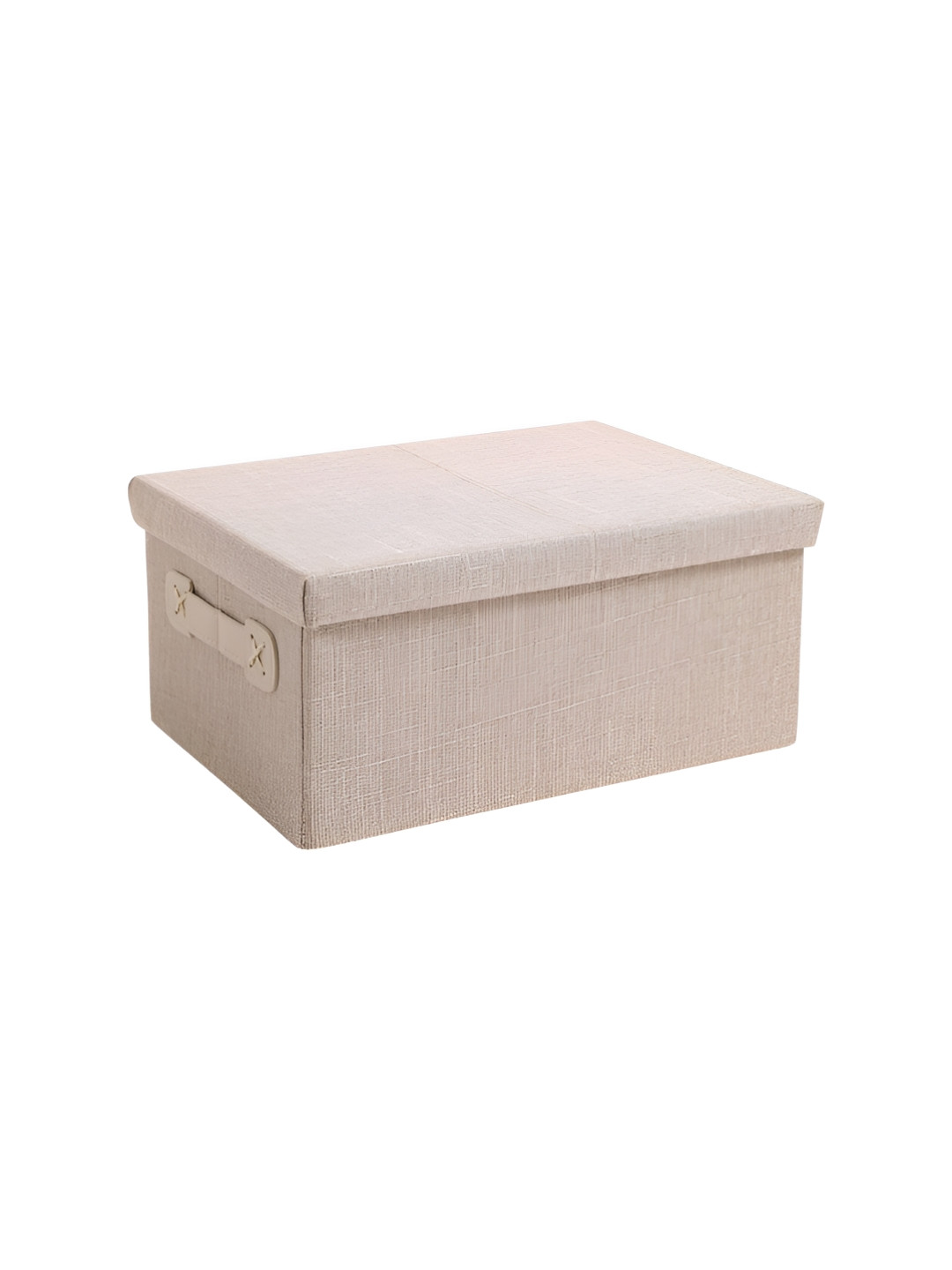HOKIPO Beige Storage Box Organisers With Lid
