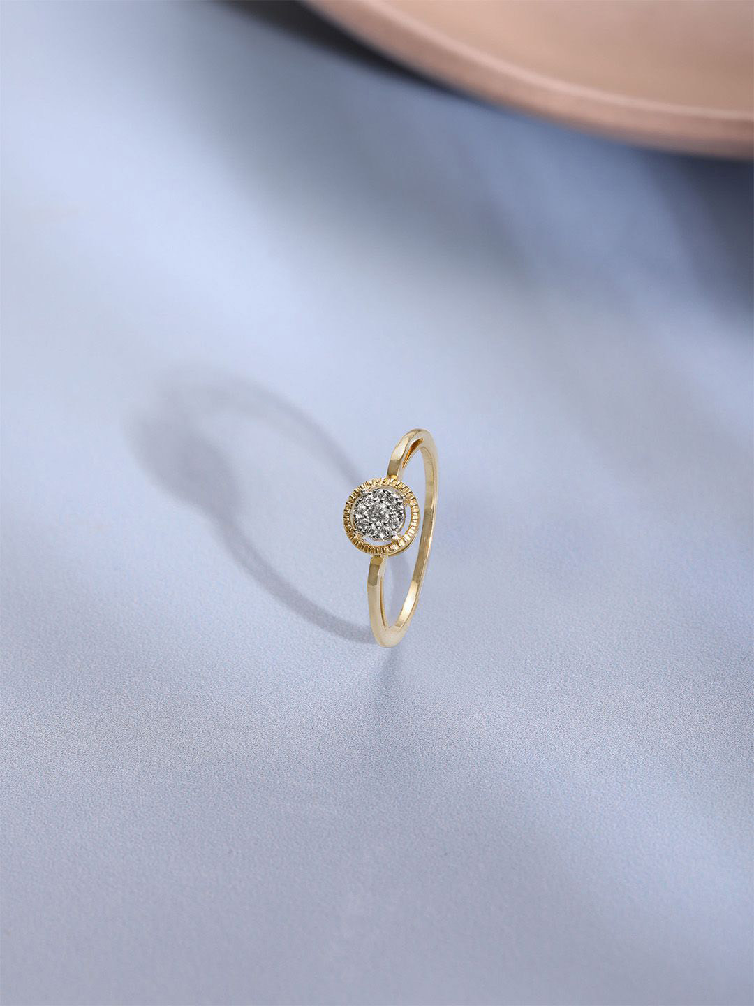 Mia by Tanishq 14KT Yellow Gold Natural Diamond Ring - 1.533g