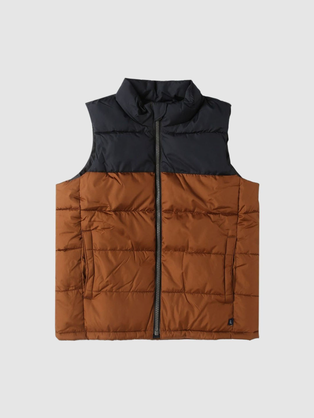 GAP Boys Colourblocked Quilted Zip-Front Gillet
