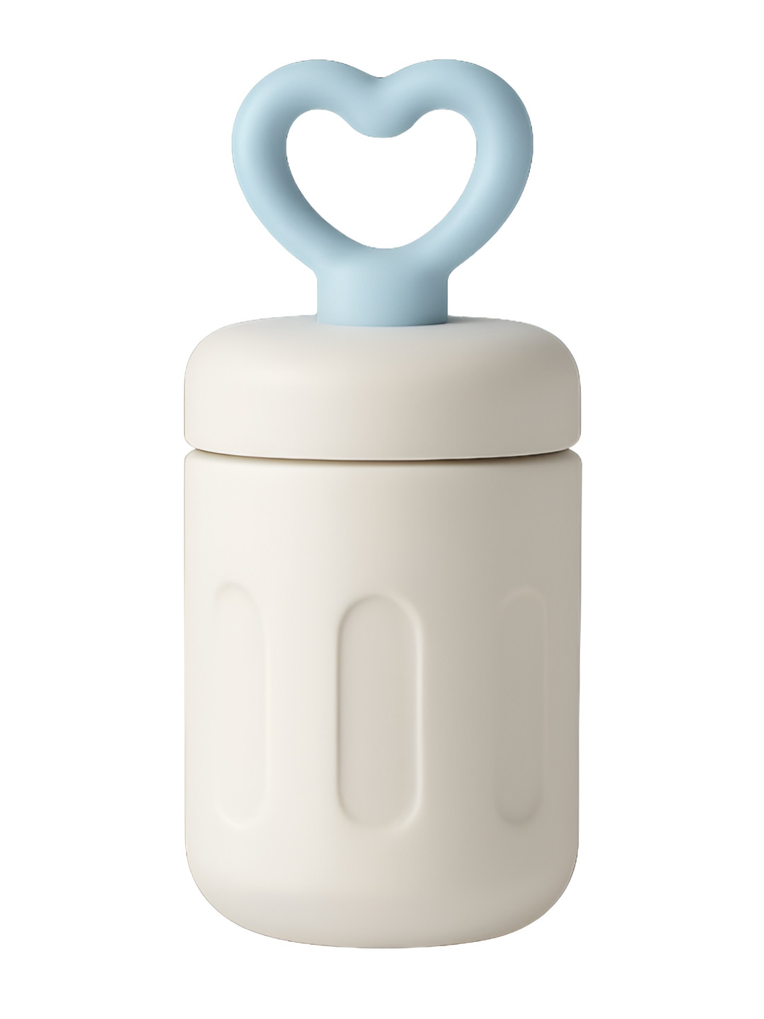 iSWEVEN Cream Single Stainless Steel Leak & Rust Proof Double Wall Vacuum Water Bottle