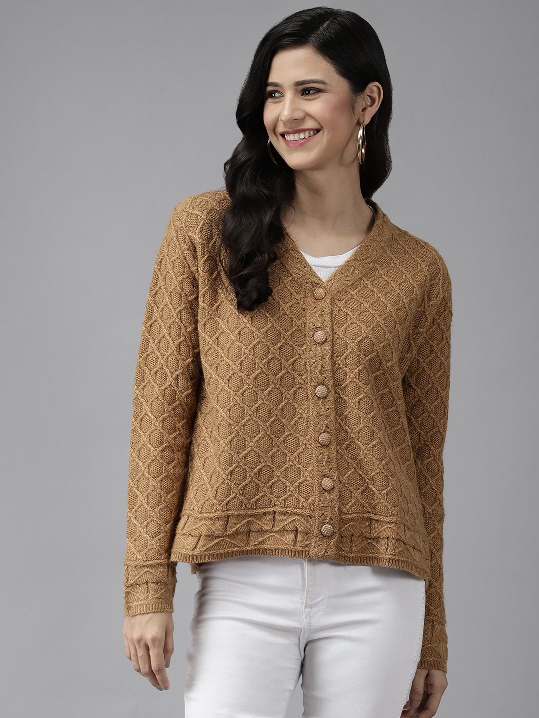 The Roadster Lifestyle Co Woolen Cardigan Sweaters