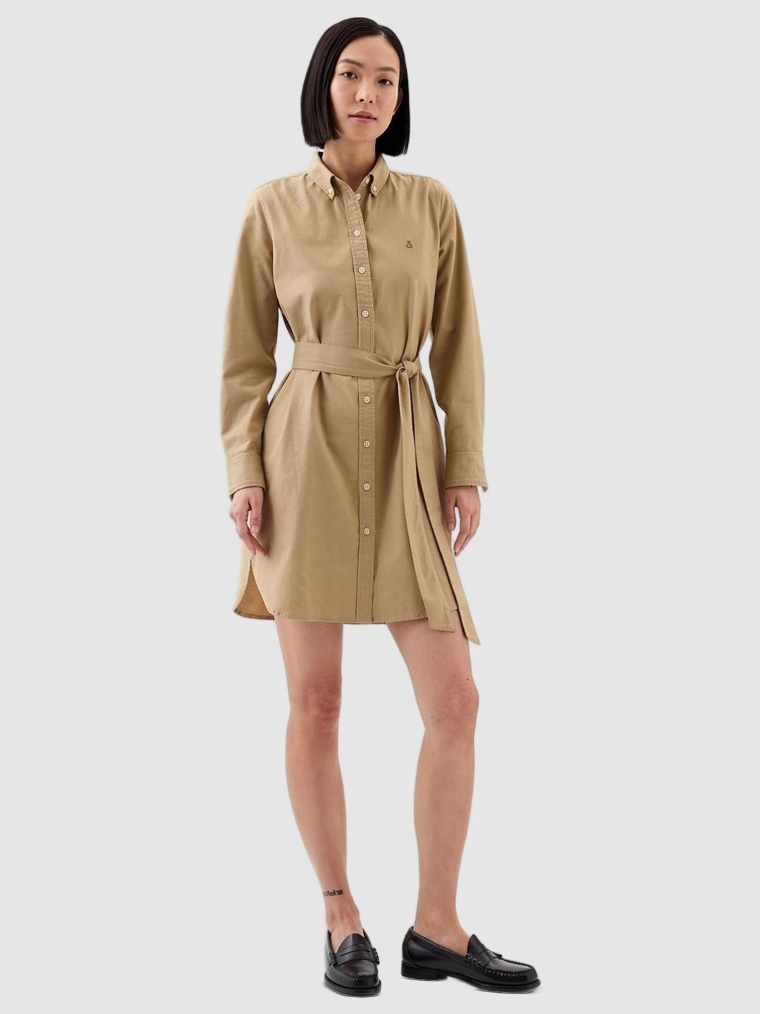 GAP Women Shirt Collar Shirt Dress