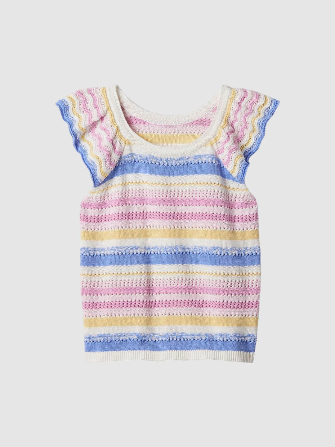 GAP Girls Cotton Striped Lightweight Sweater Top