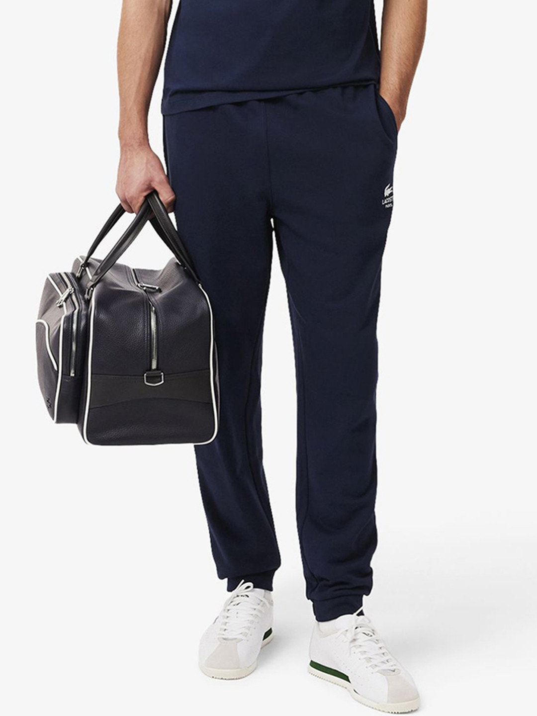 Lacoste Men Pure Cotton Tapered-Fit Mid-Rise Joggers