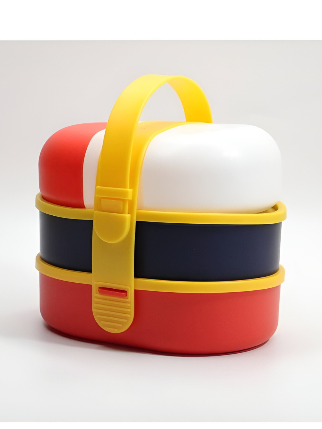 upkaranwale Yellow & White Waterproof Tiffin Box