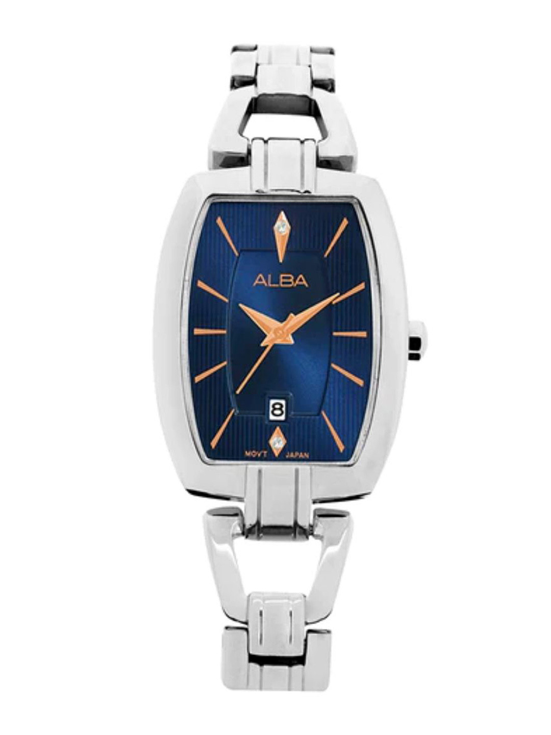 Alba Women Stainless Steel Bracelet Style Straps Analogue Motion Powered Watch AH7AU7X1