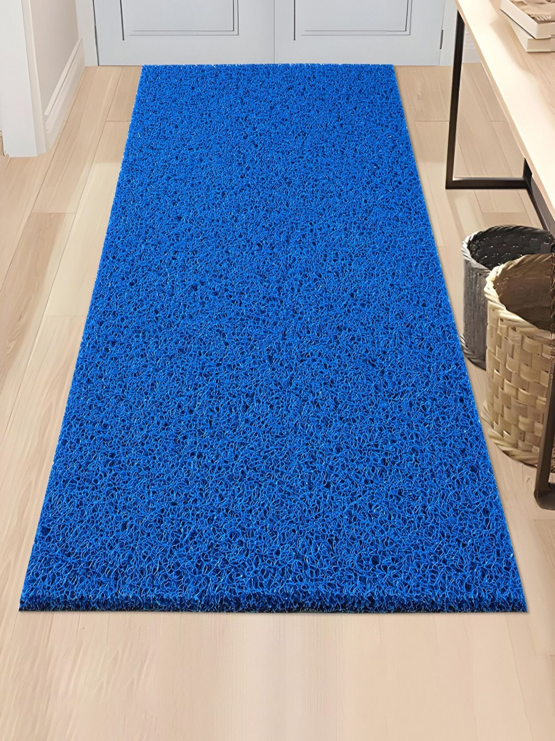 Myntra Elegant Homes Blue Water Absorbing Large Front Floor Doormat