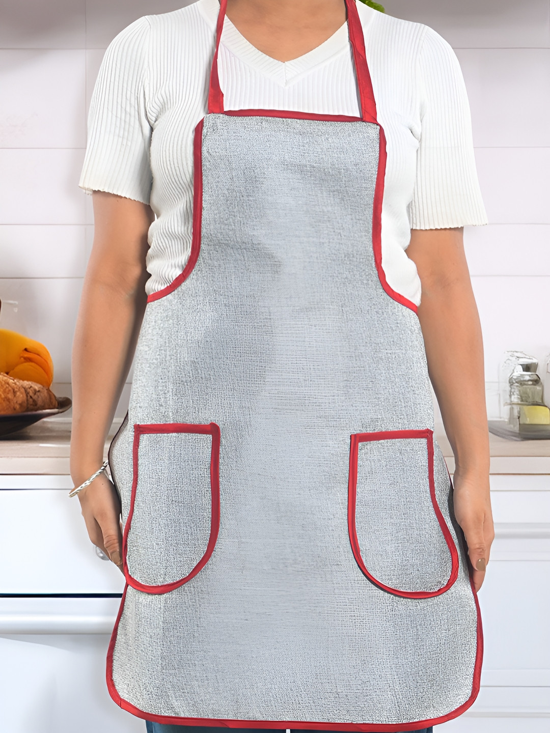 Aura Grey Waterproof Center Pocket Aprons