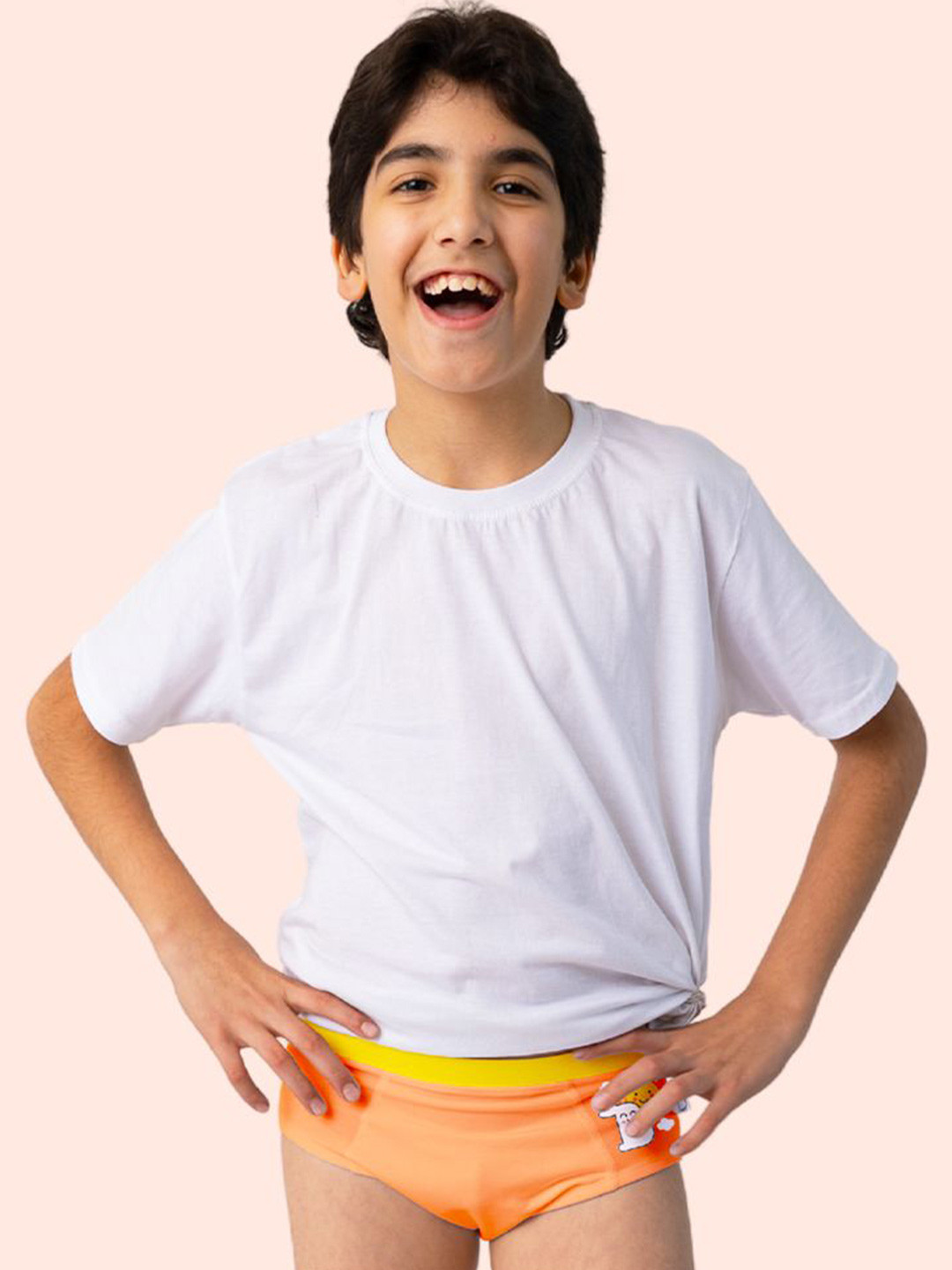 SuperBottoms Boys Antimicrobial Mid-Rise Basic Brief Und-B-BR-NS-4-6Y-1P_N