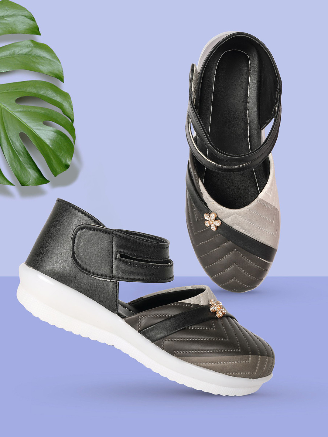 Freeplay Girls Colourblocked Flats