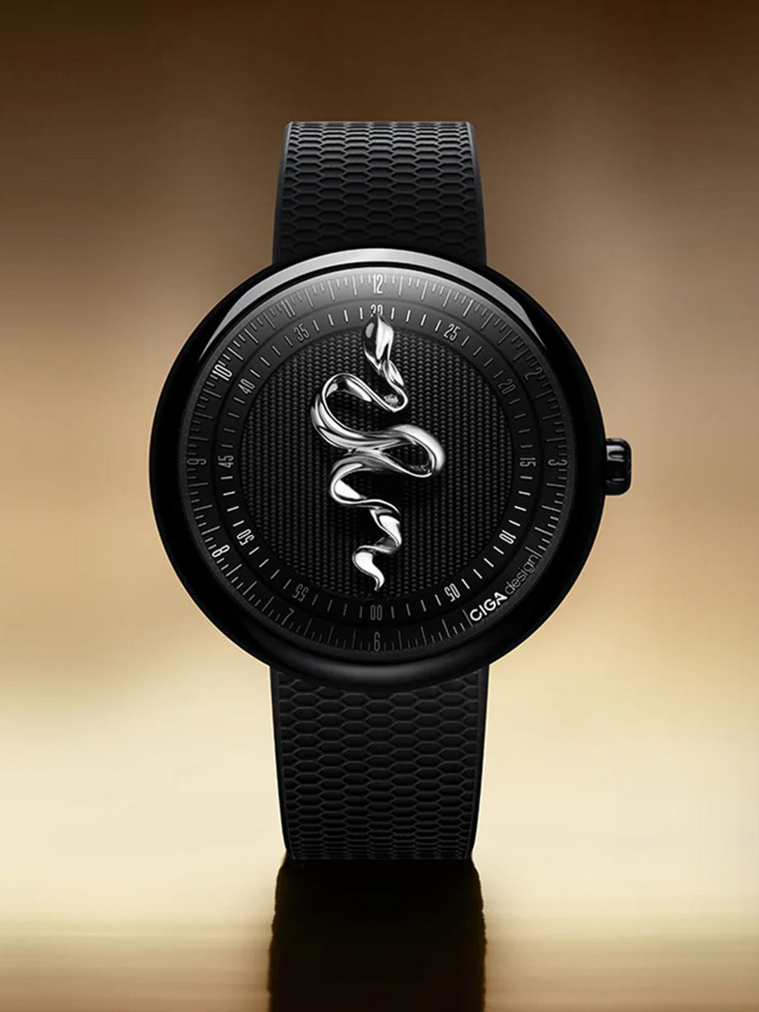 CIGA Design Men Dial & Straps Analogue Automatic Motion Powered Watch U037-BB02-W6B