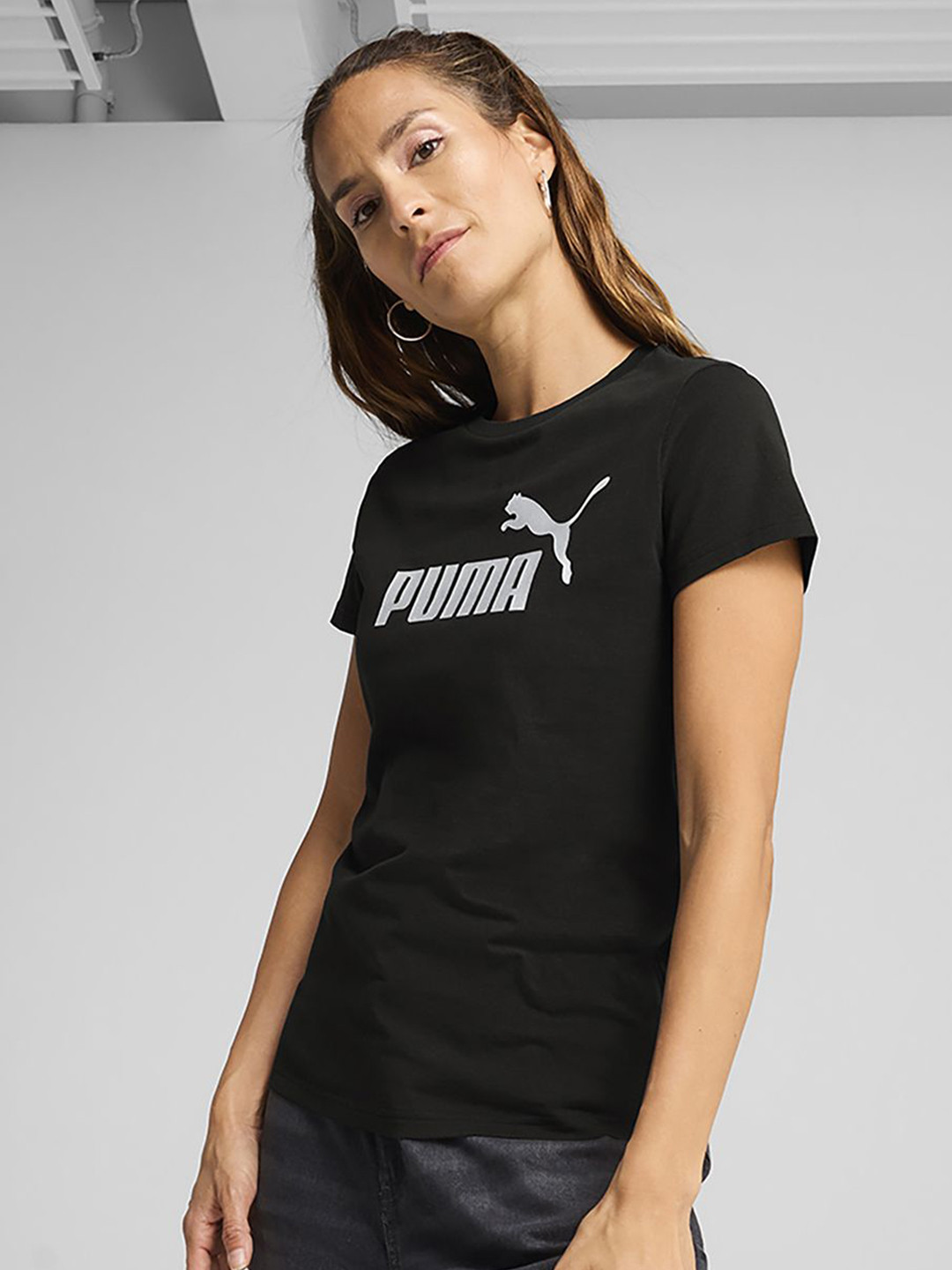 Puma Metallic No. 1 Logo Cotton T-shirt