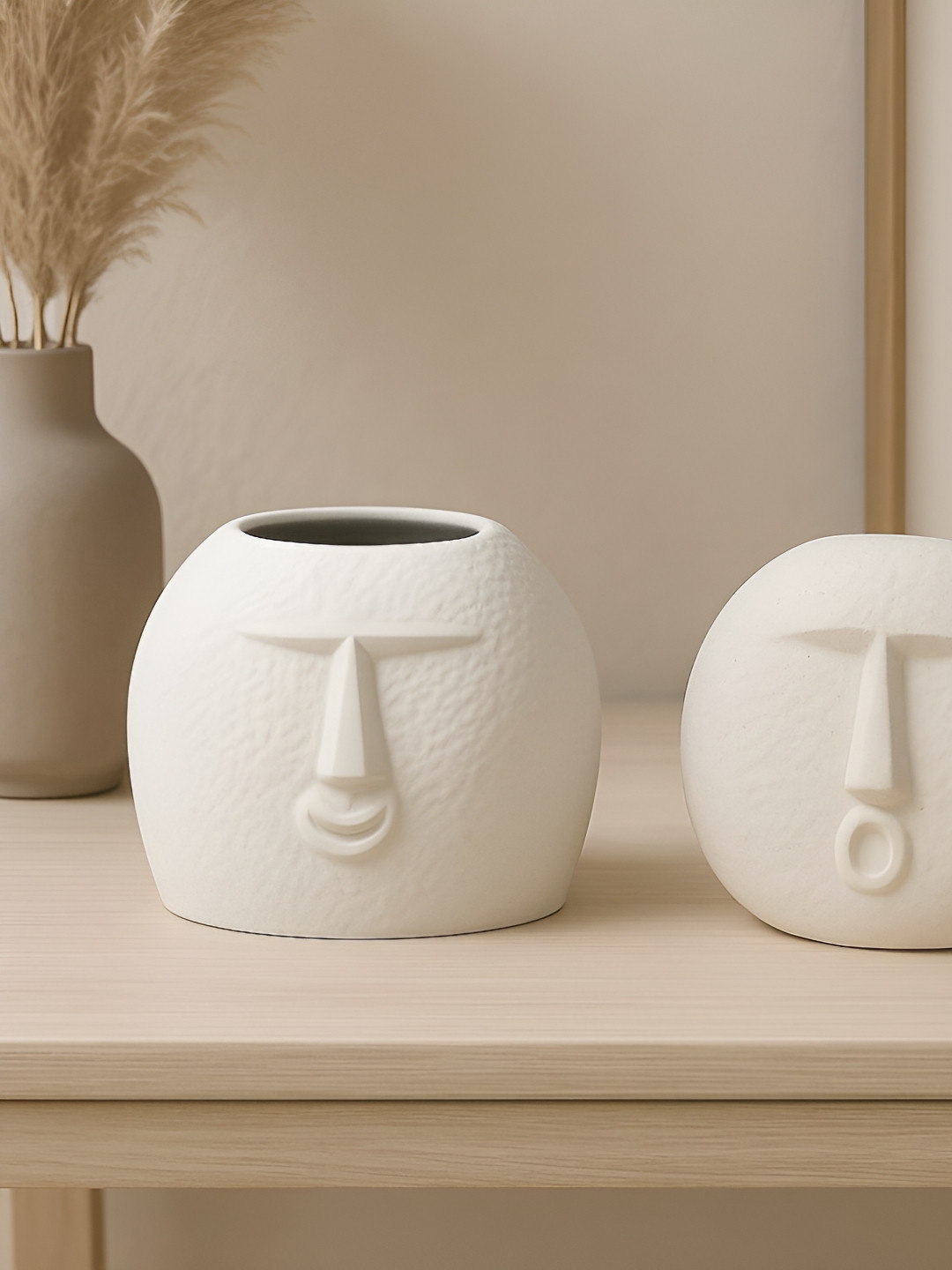 GLOBALLY INDIAN 2-Pieces Muse & Mood Face Planters