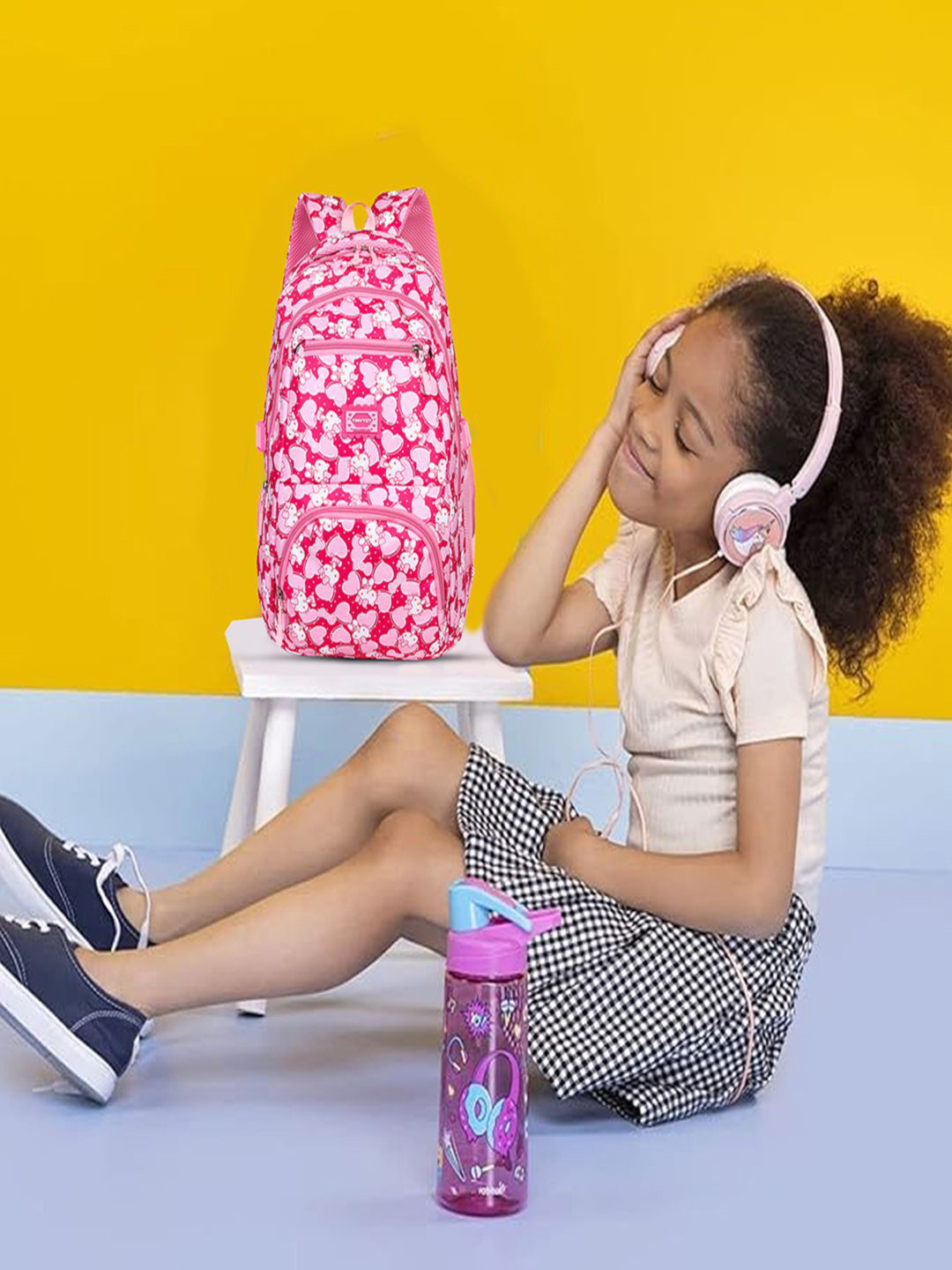 Tinytot Girls Hello Kitty Printed Backpack