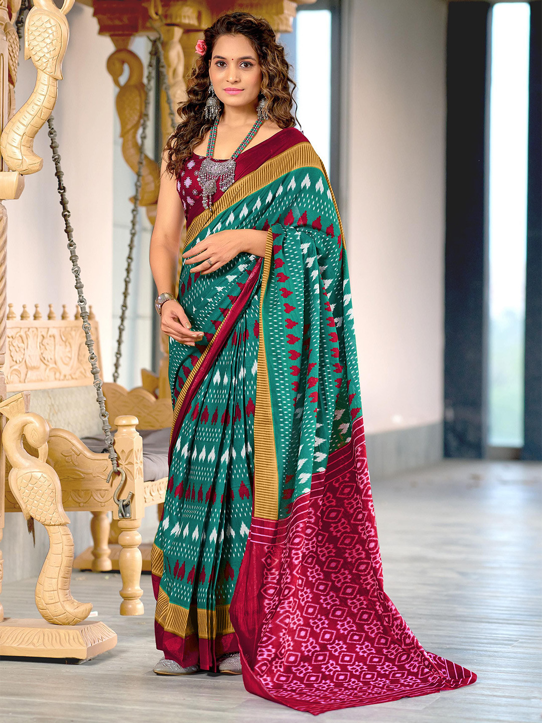Pandadi Saree Block Print Sarees