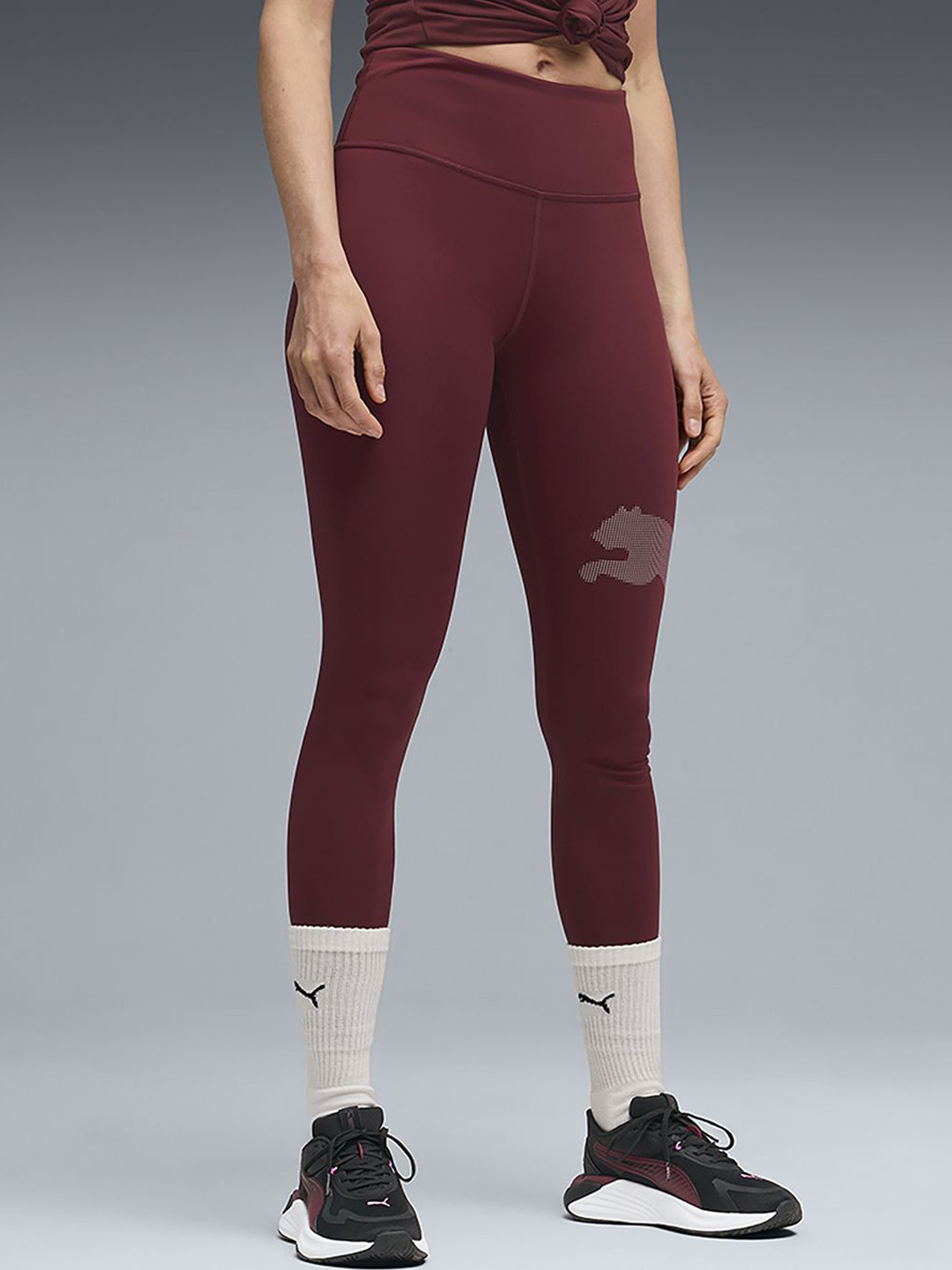 Puma Train All Day Graphic Women High Rise Ankle Length Training Tights