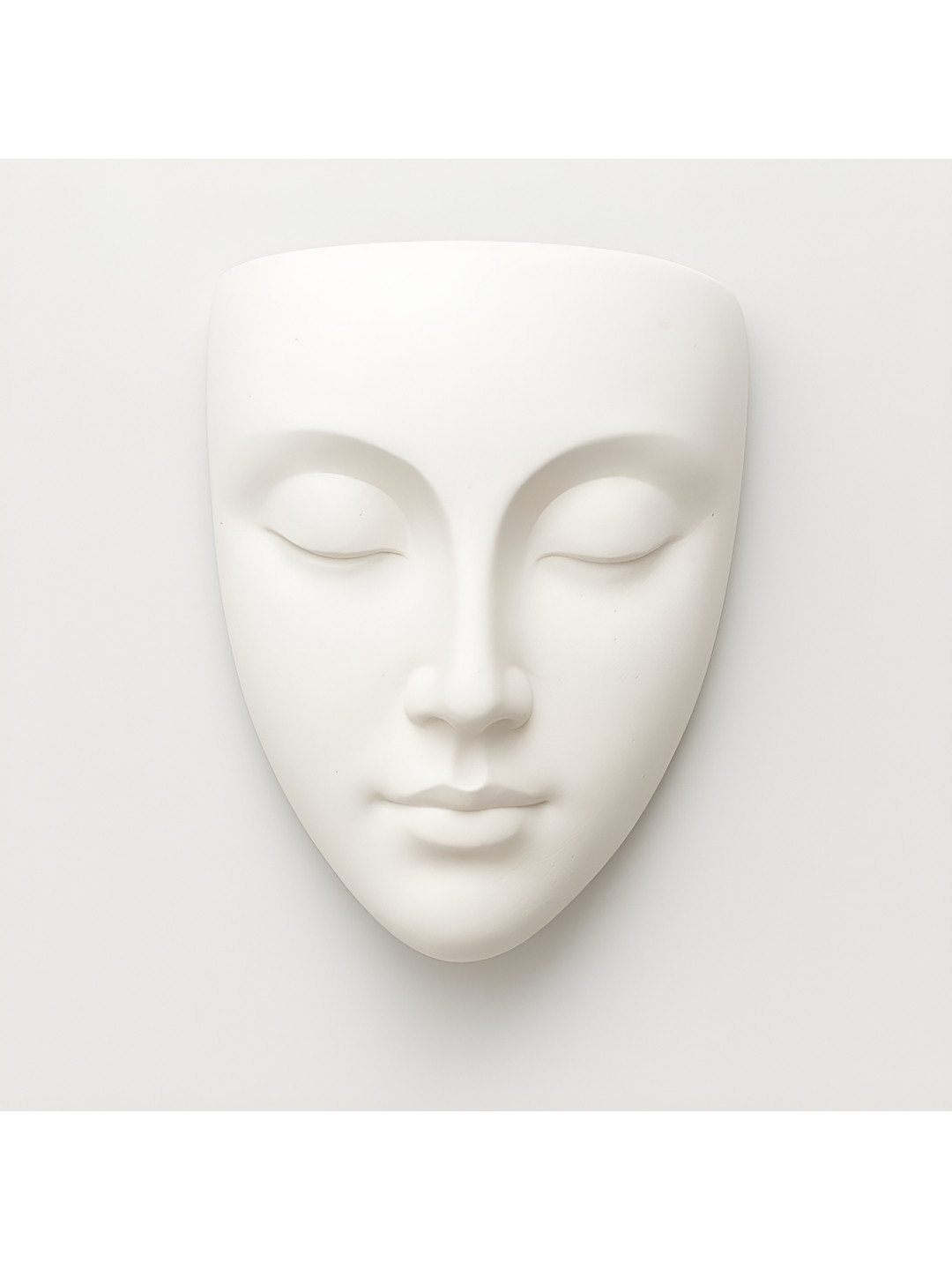 GLOBALLY INDIAN White Luna Face Wall Planter