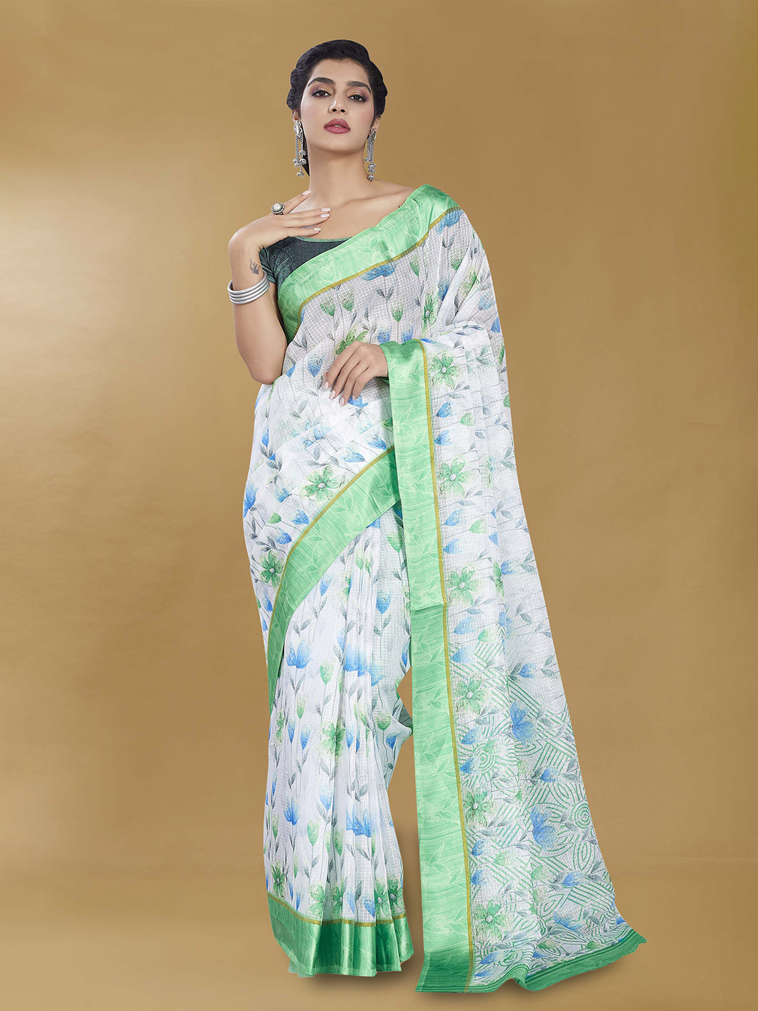 Rani Saahiba Floral Kota Saree