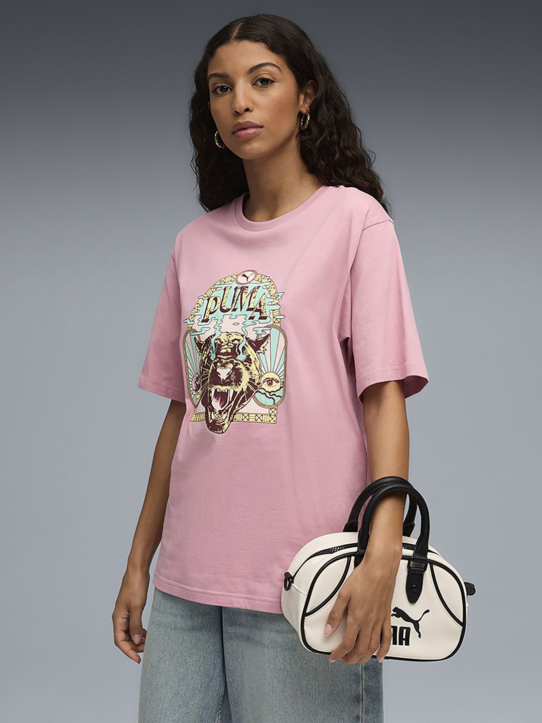 Puma Women's House Of Graphics Relaxed Fit T Shirt