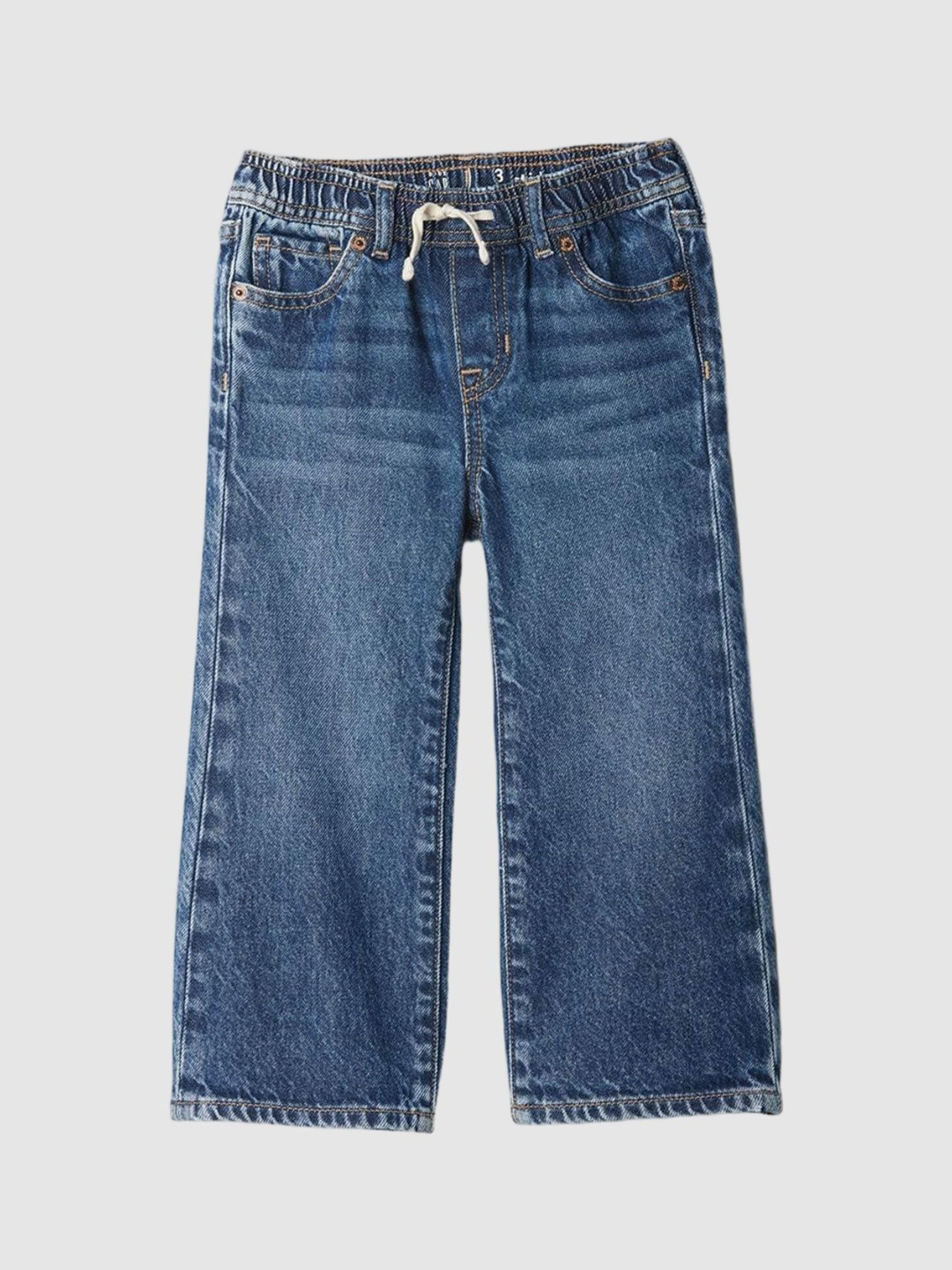 GAP Girls Regular Fit Plain Mid-Rise Regular Trousers