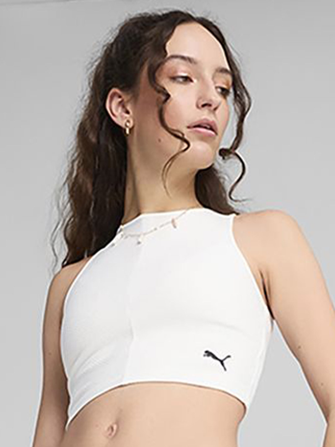 Puma WARDROBE Essentials Women's Ribbed Crop To
