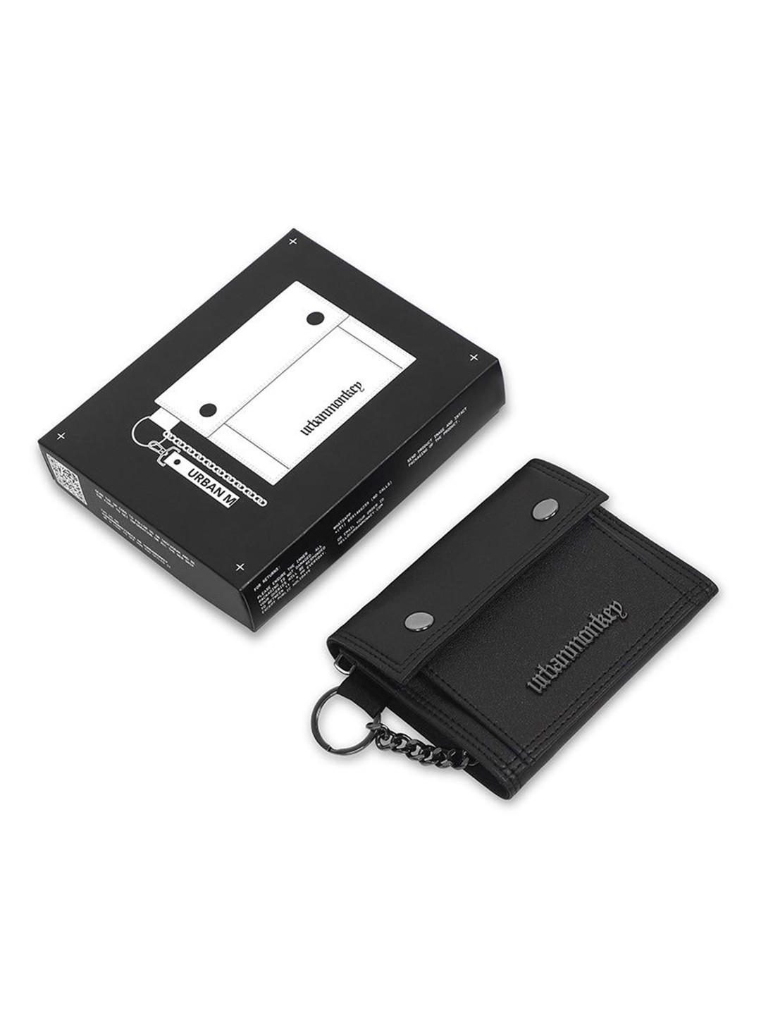 Urban Monkey Unisex Textured Three Fold Wallet