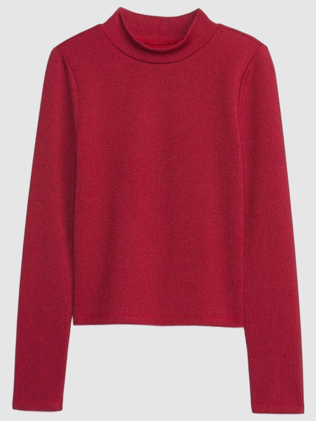 GAP Girls Ribbed High Neck Fitted Top