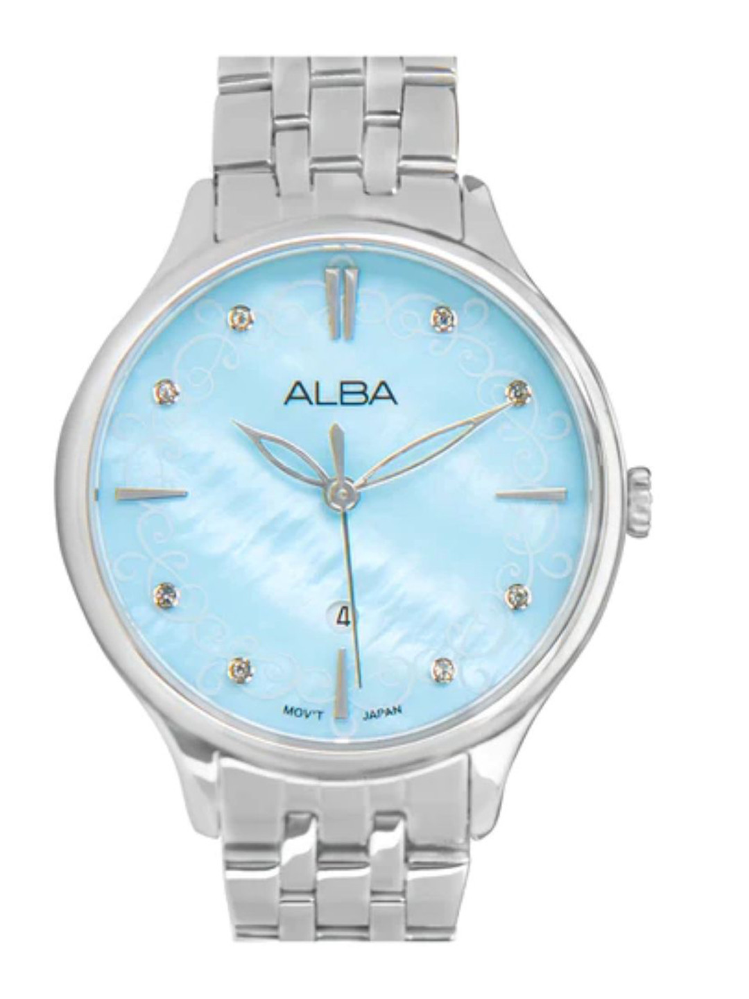 Alba Women Printed Dial & Stainless Steel Straps Analogue Watch AH7CR9X1