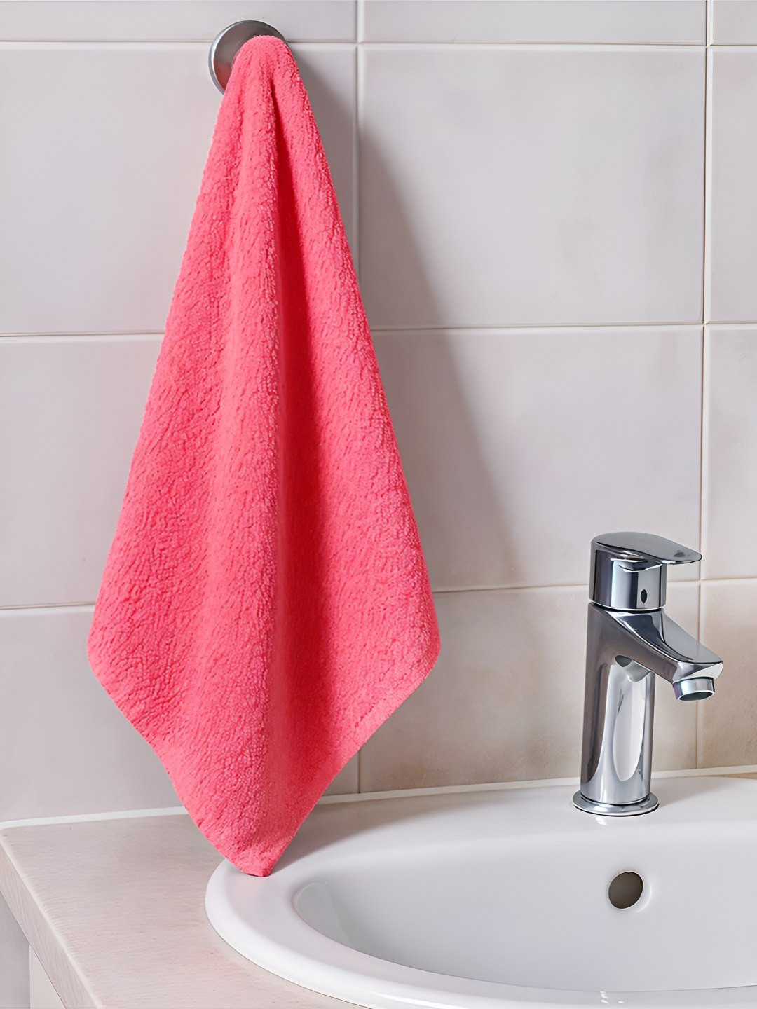 Aura Pink Microfiber Cleaning Towels