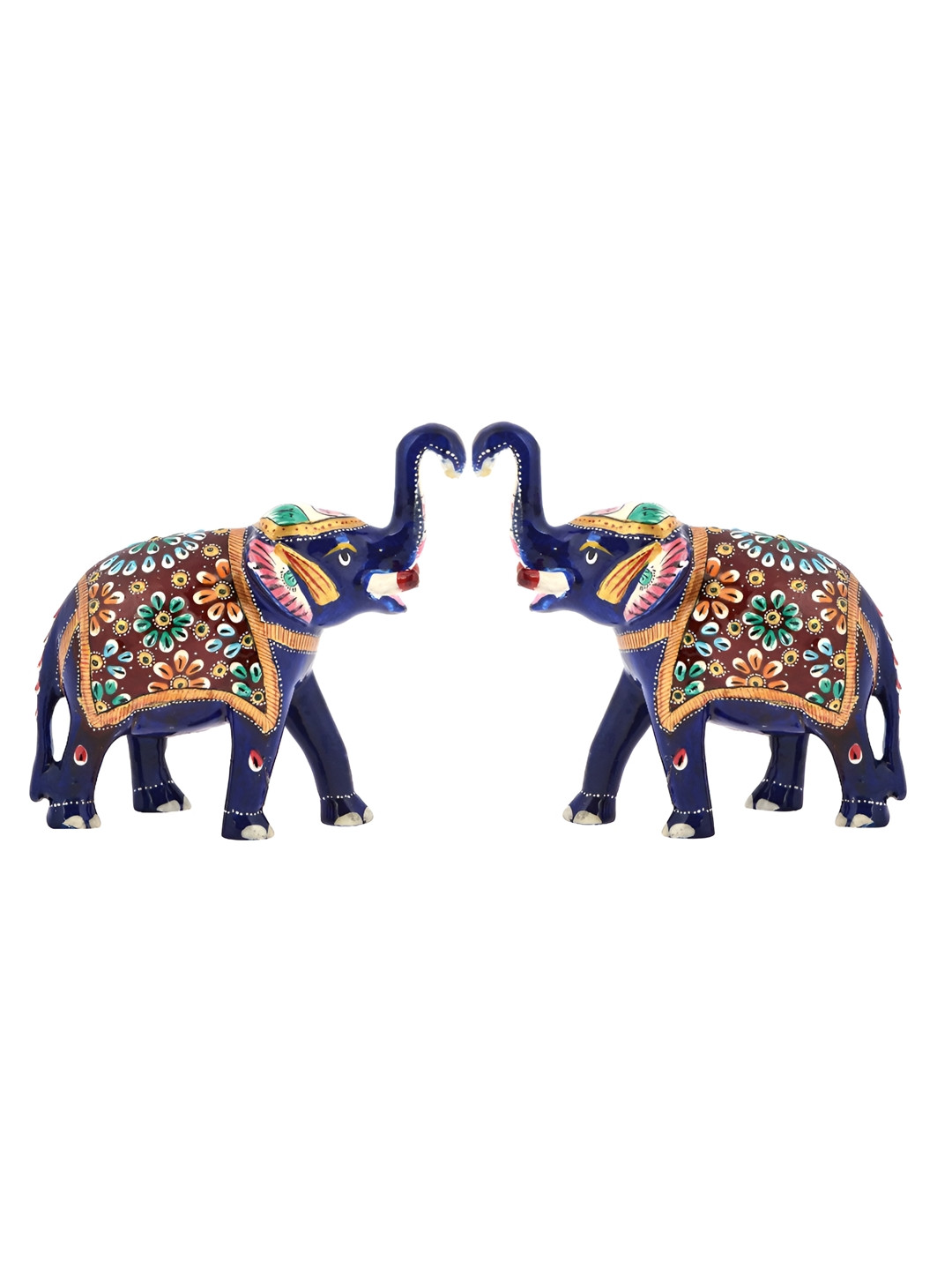 Aura 2 Pieces Blue Birds & Animals Figurine Showpiece