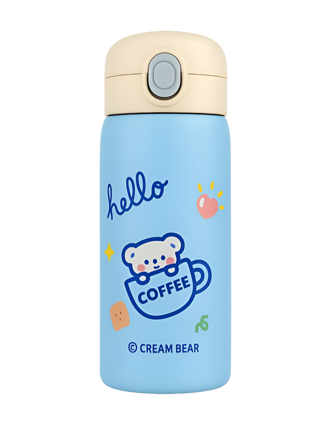 iSWEVEN Blue Single Stainless Steel Leak & Rust Proof Double Wall Vacuum Water Bottle