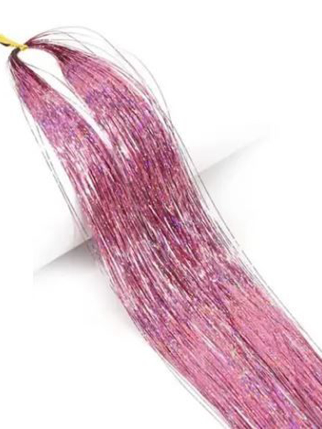 EL CABELL Halo Straight Color Stranded Hair Extension - Pink - 19 Inch