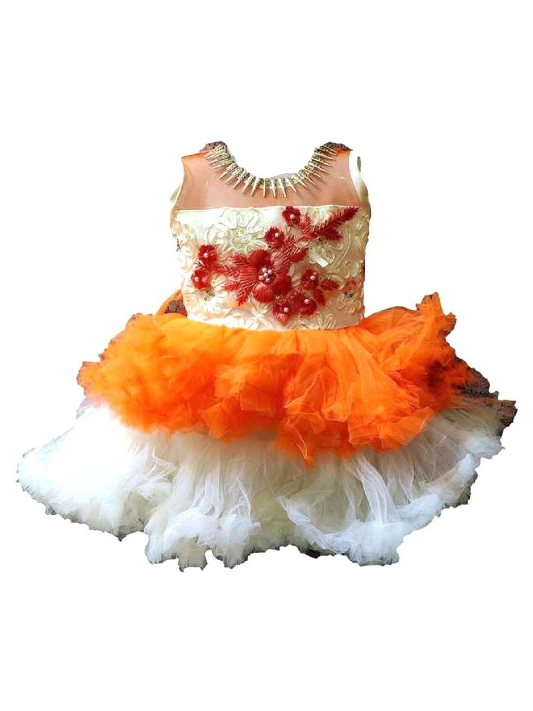 kids fashion hub Georgette Fit & Flare Mini Dress