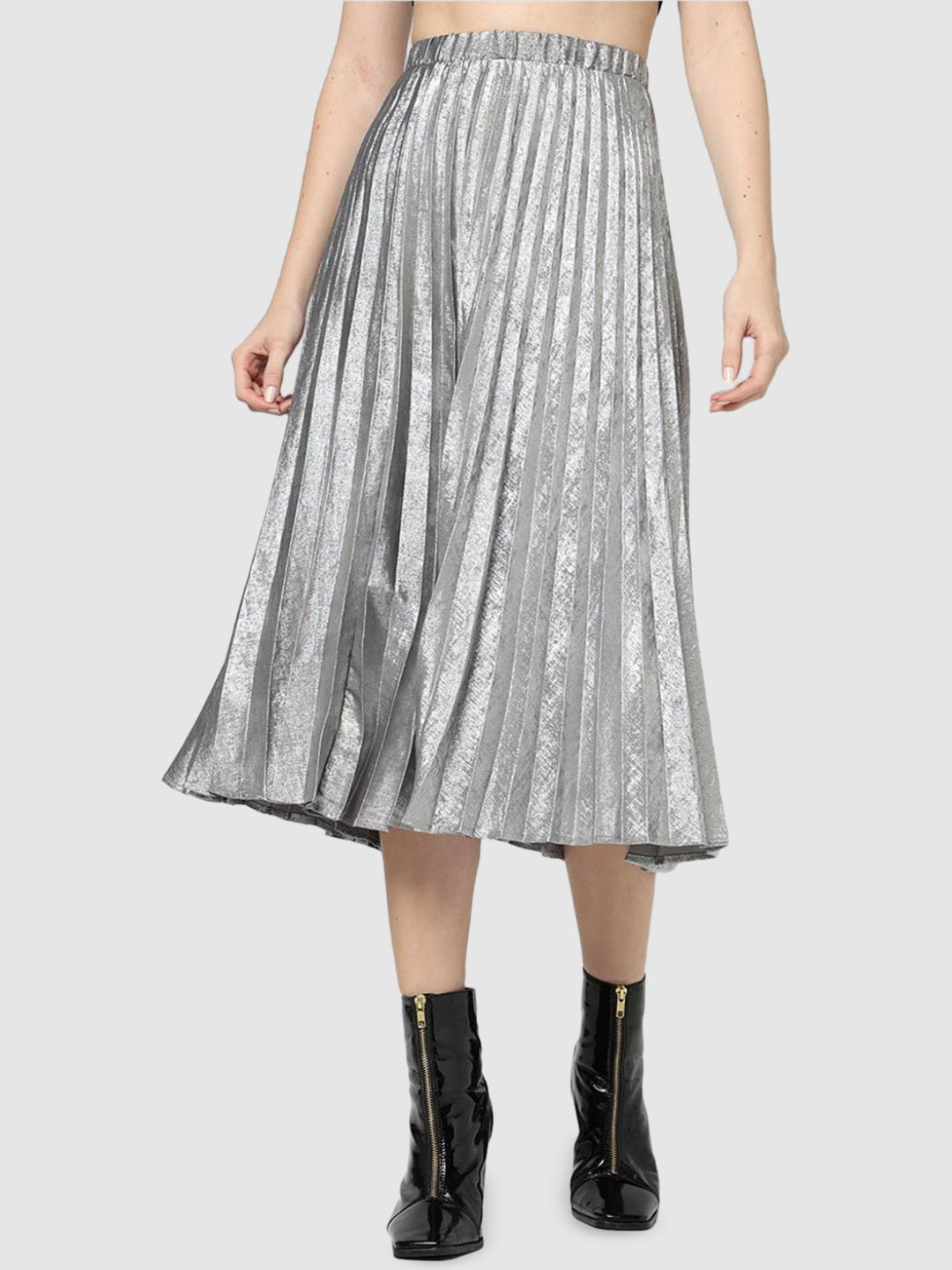 GAP Pull-On Pleated Flared Skirt