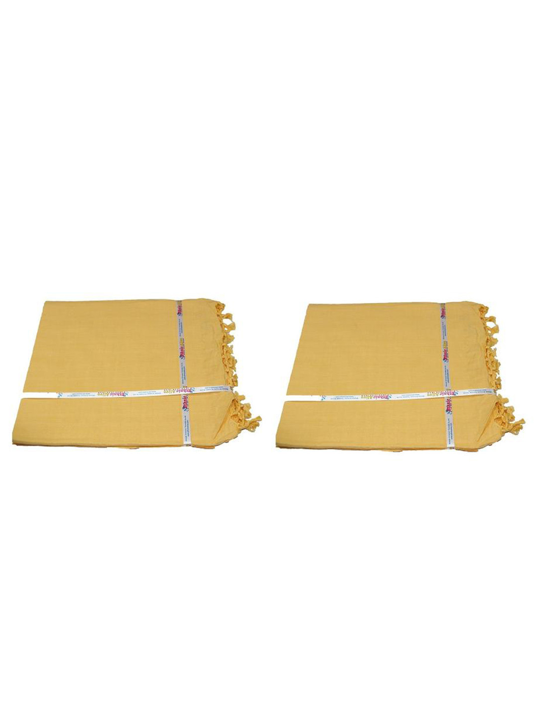 VANISHREE WORLD Yellow Cotton Single Bed Blanket