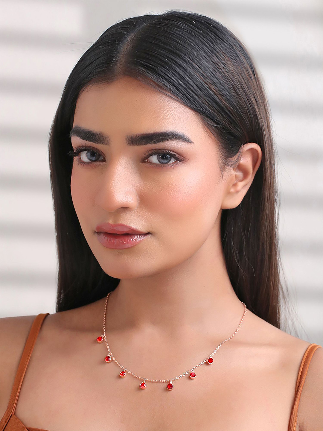 Chimes Stone Rosegold Rose Gold-Plated Necklace