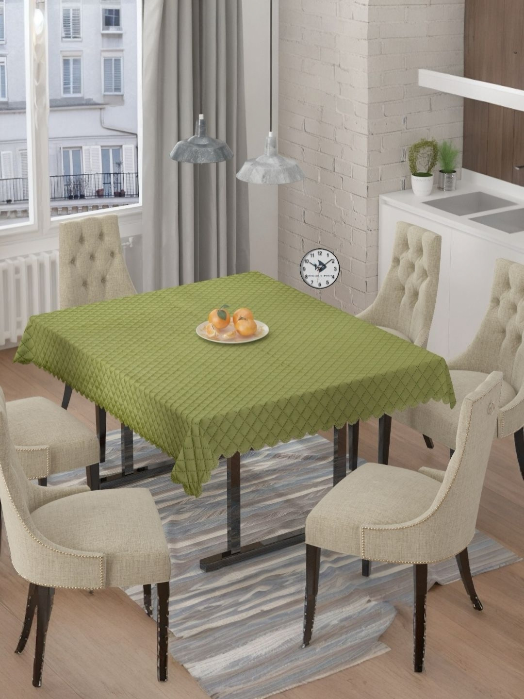 BIGGER FISH Sea Green 6-Seater Table Cover