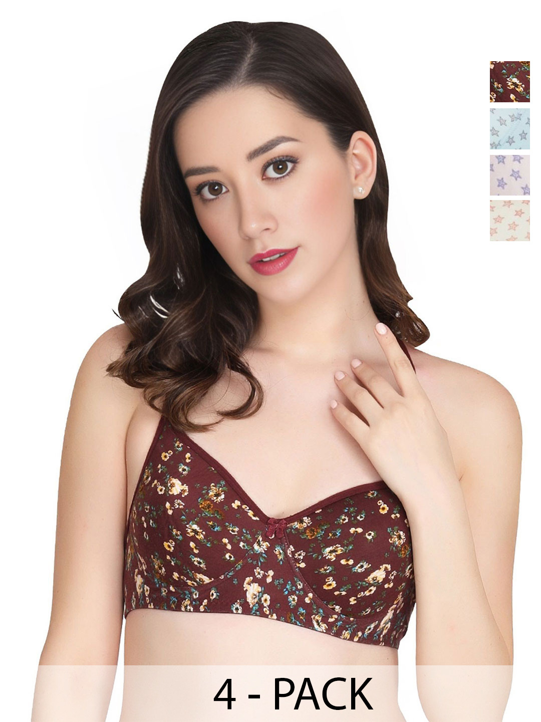 Liigne Floral Bra Full Coverage Lightly Padded