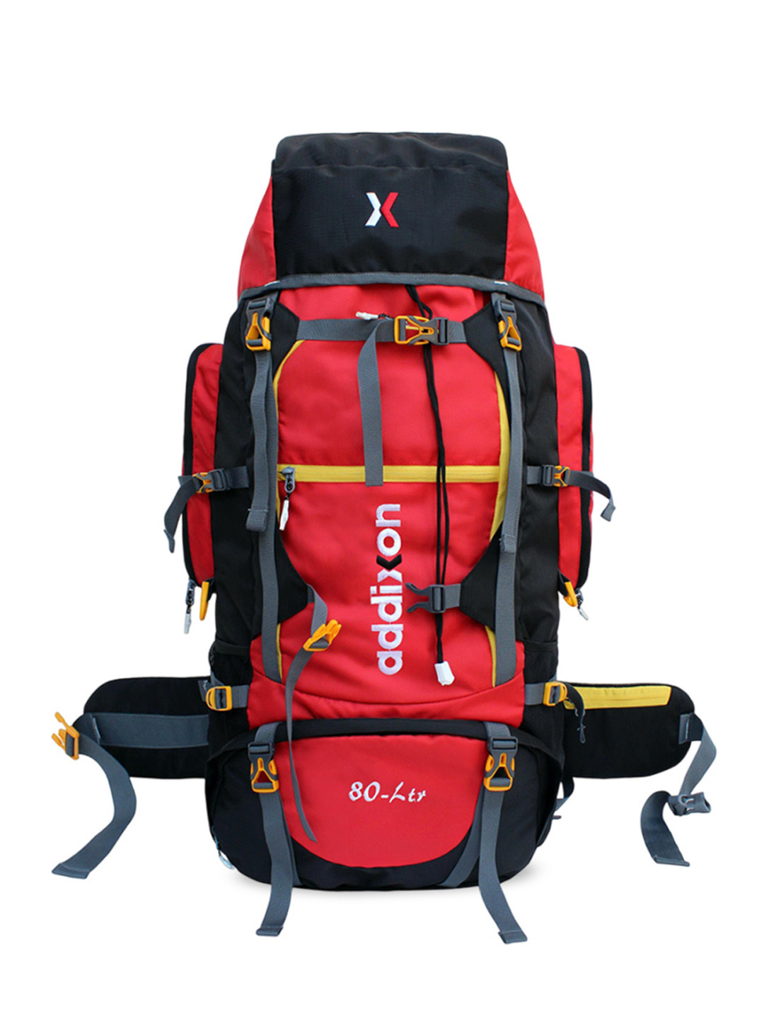 Addixon Colourblocked Travel Hiking Backpack For Adventures Treks Rucksacks 80L