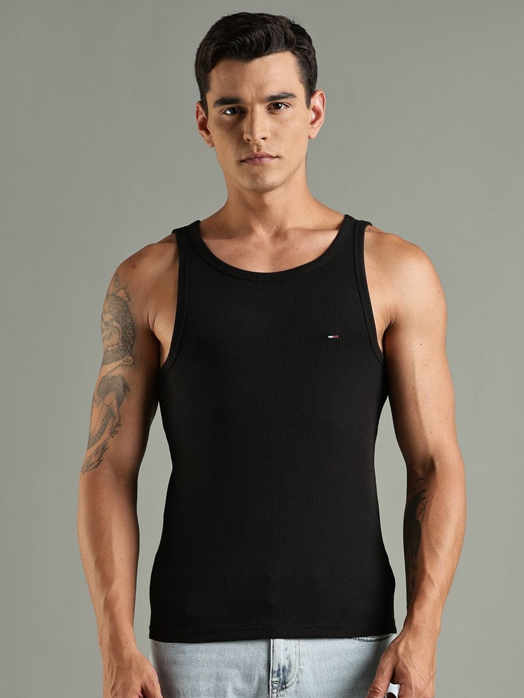 Tommy Hilfiger Sleeveless Round Neck Slim Fit T-shirt