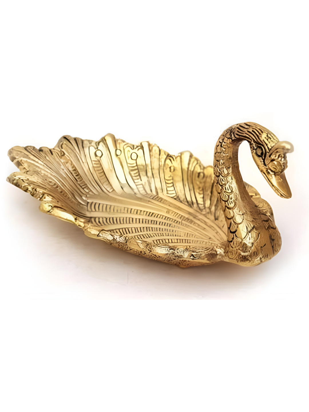 Aura Gold-Toned Duckktray Birds & Animals  Figurine Showpiece