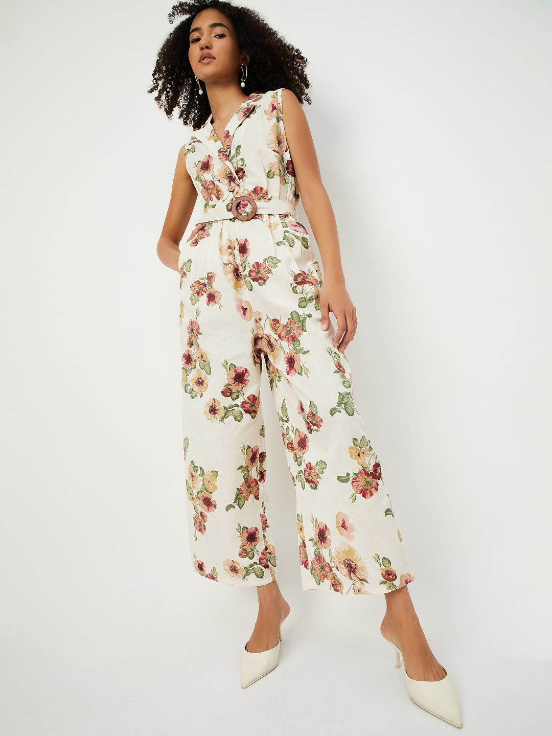max Printed Basic Jumpsuit