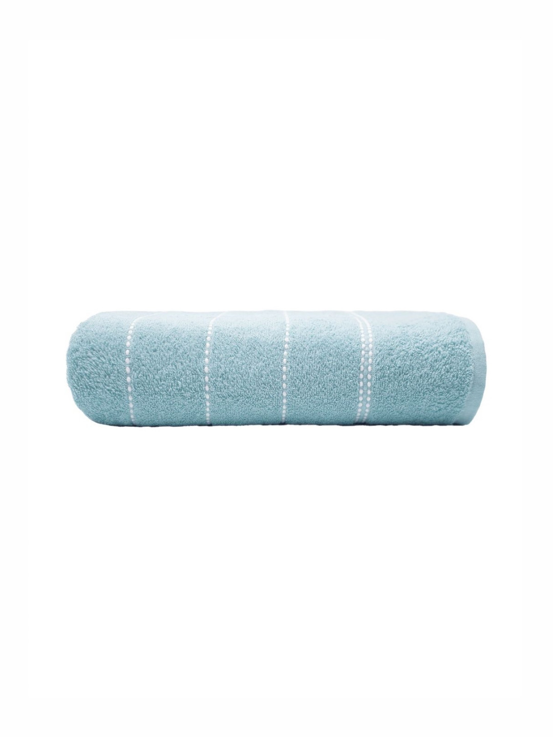 MYTRIDENT Teal 1 Striped Cotton 400 GSM Bath Towel