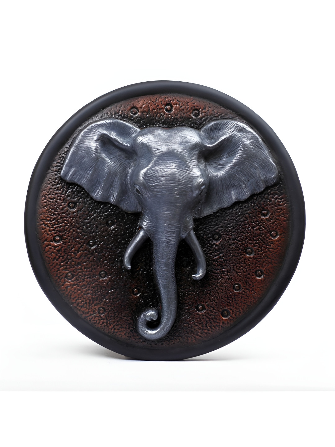 Ashnam Grey Elephant Head Figurine Showpiece
