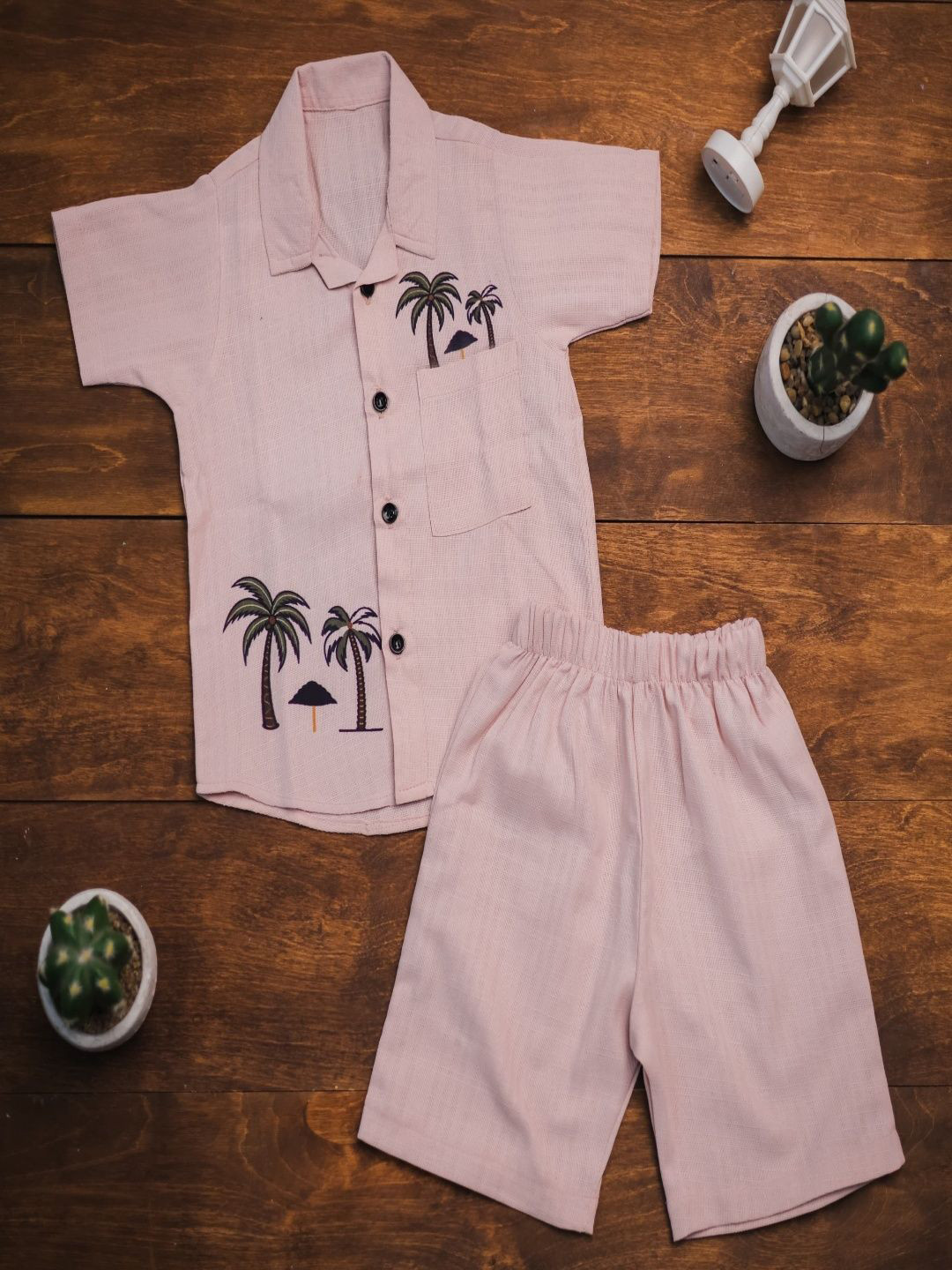 BLOOD PANTHER Boys Printed Shirt with Shorts