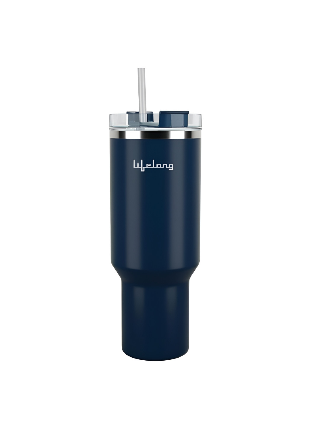 Lifelong Blue & Silver-Toned Single Stainless Steel Solid Double Wall Vacuum Water Bottle