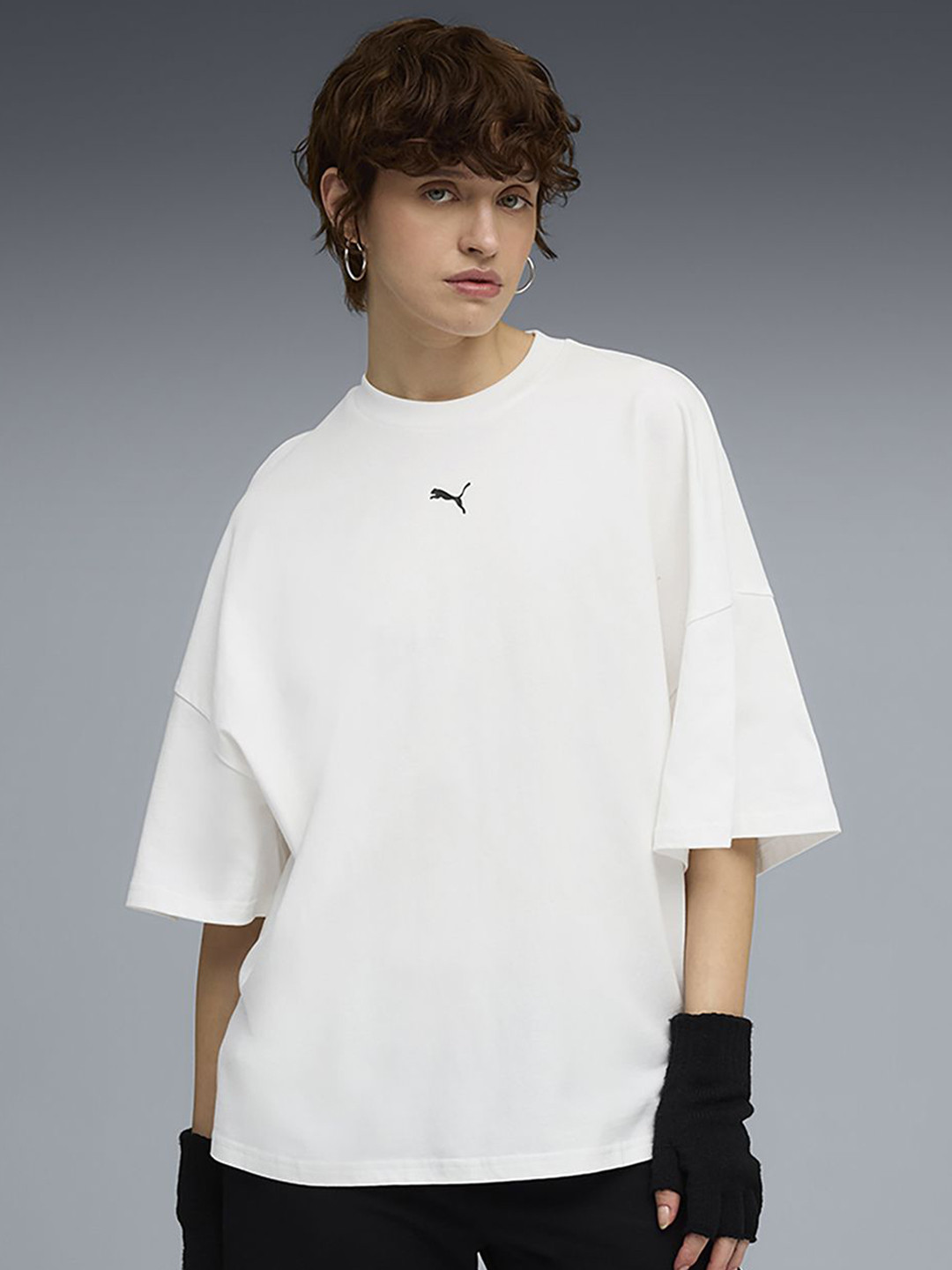 Puma DARE TO Women Oversized Cotton Ruched Tee